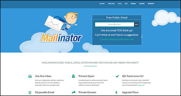 ایمیل یکبار مصرف و ضد هرزنامه Mailinator | رایانه کمک تلفنی